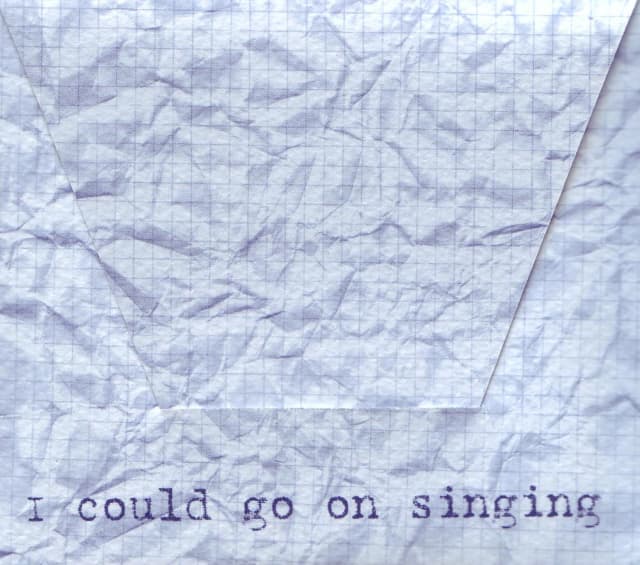 I could go on Singing